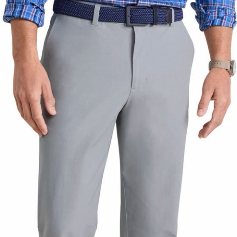 Vineyard Vines Men Pants 30x32 Gray OTG On The Go Performance Stretch Flex Golf